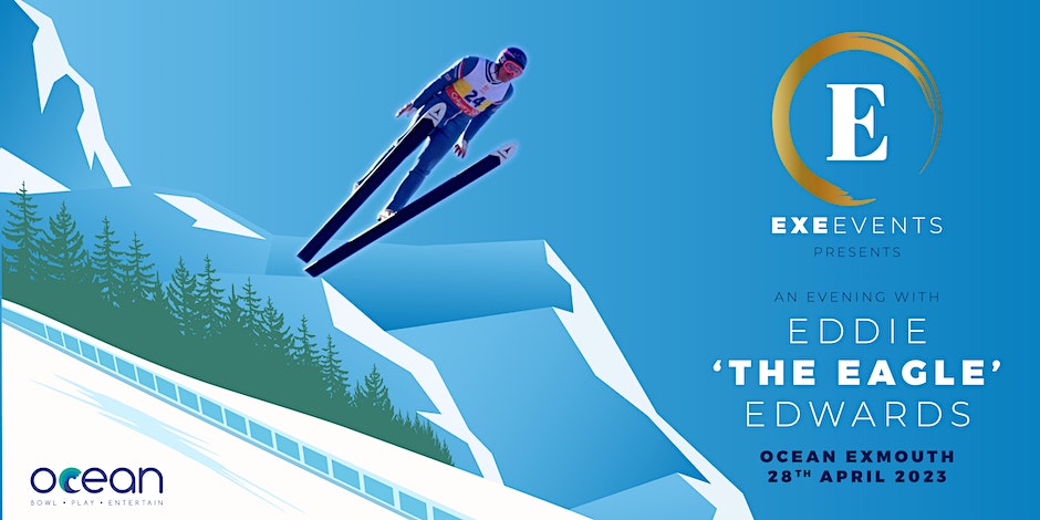 Bergabunglah dengan Ski Weekend untuk siaran langsung ‘Eddie ‘The Eagle’ Edwards’ di Exmouth